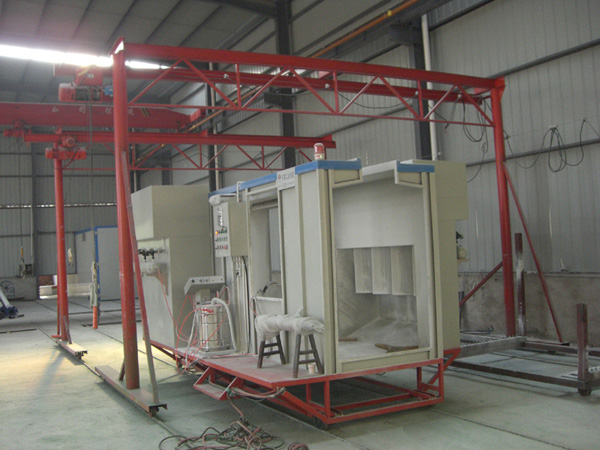 路燈桿移動噴粉設(shè)備